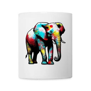 Éléphant - Mug blanc - blanc - Devant