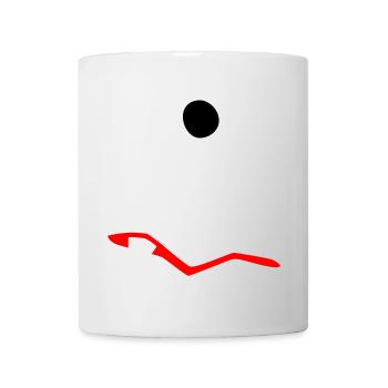 Monster Halloween traurig Comic Zombie Zahn Zyklop - Tasse - Weiß - Vorne