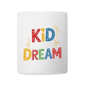Conception motivante vibrante du rêve des enfants - Mug blanc - blanc - Devant