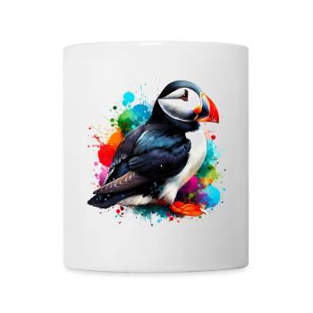Papageitaucher - Tasse - Weiß - Vorne