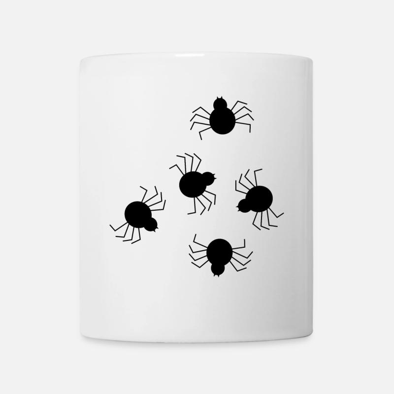 Costume d’Halloween T-shirt Halloween Araignée Noir - Mug blanc - blanc