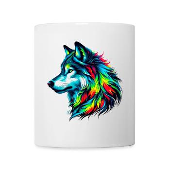 Wolf - Tasse - Weiß - Vorne