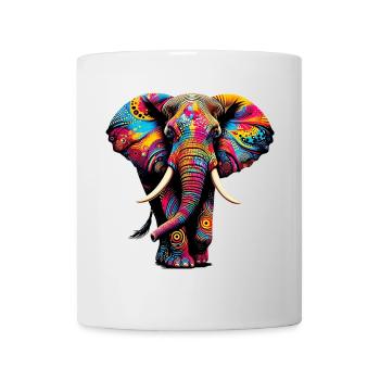 Éléphant - Mug blanc - blanc - Devant