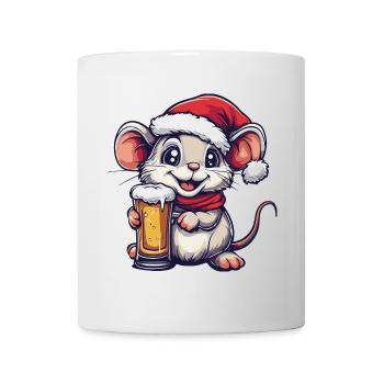 Bière de Noël Mouse - Mug blanc - blanc - Devant