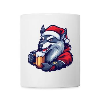 Wolf Christmas Beer - Mug - white - Front