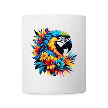 Papagei - Tasse - Weiß - Vorne