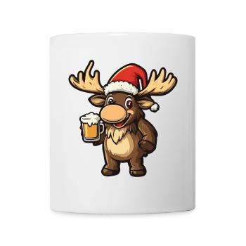 Bière de Noël Moose - Mug blanc - blanc - Devant