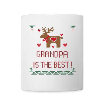 Noël moche Noël grand-père est le meilleur - Mug blanc - blanc - Devant