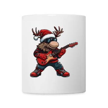 Guitare de Noël Moose - Mug blanc - blanc - Devant