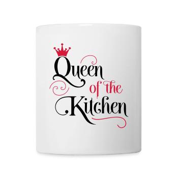 Kochschürze für Frauen - Tasse - Weiß - Vorne