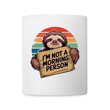 Pas une personne du matin paresseux - Mug blanc - blanc - Devant