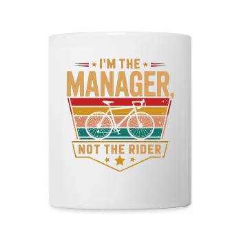 Ich bin der Manager Fahrrad - Tasse - Weiß - Vorne