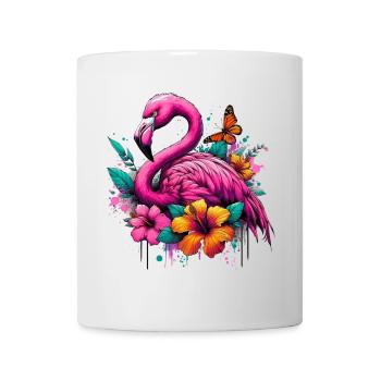 Flamant - Mug blanc - blanc - Devant