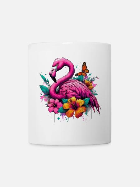 Flamingo - Tasse - Weiß