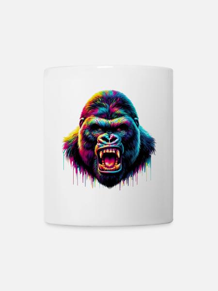 Gorilla - Tasse - Weiß
