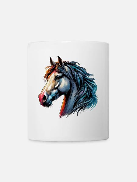 Cheval - Mug blanc - blanc