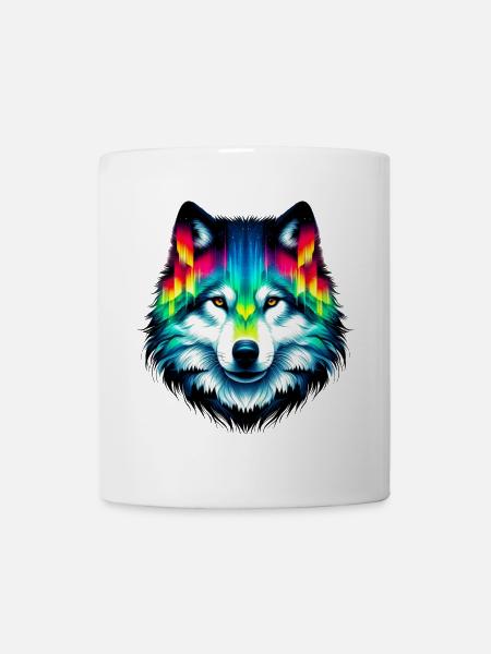 Wolf - Tasse - Weiß