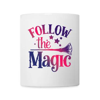 Folgen Sie dem magischen Besenstiel - Tasse - Weiß - Vorne