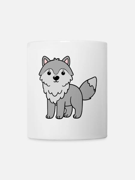 Loup loup - Mug blanc - blanc
