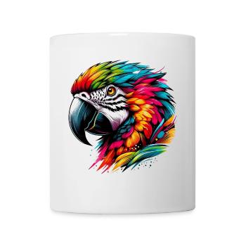 Perroquet - Mug blanc - blanc - Devant