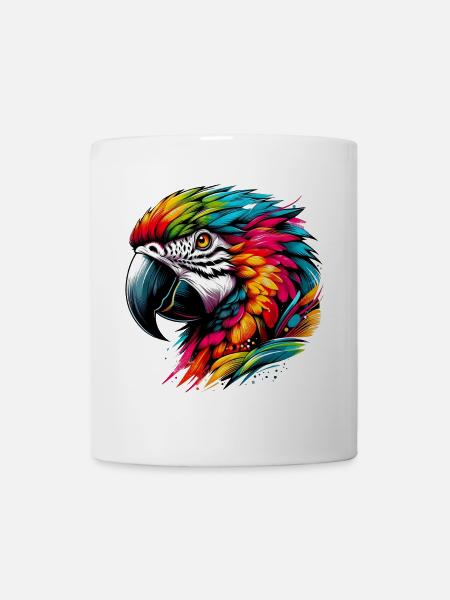 Perroquet - Mug blanc - blanc