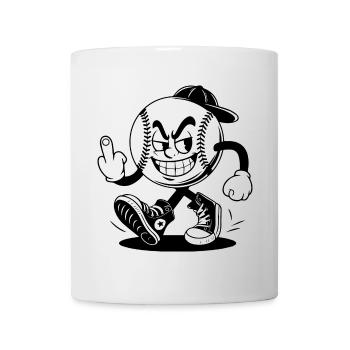 baseball with a confident - Mug - white - Front