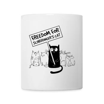 Freedom for Schrödinger's Cat - Funny Saying - Mug - white - Front