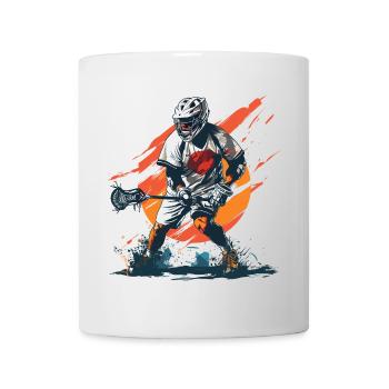 Lacrosse player - Mug - white - Front