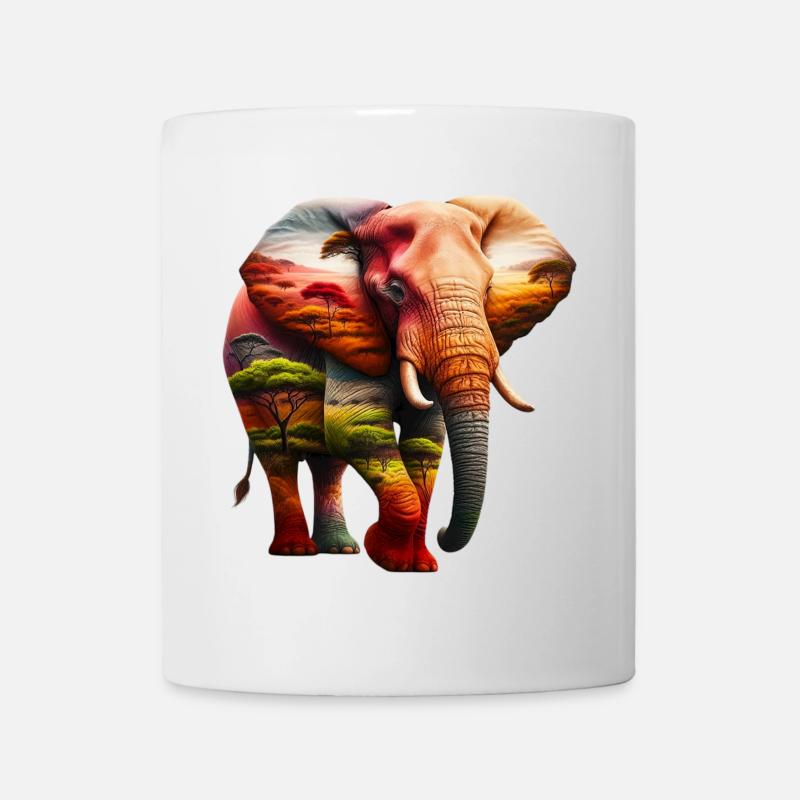 Elefant - Tasse - Weiß