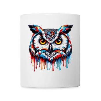 Hibou - Mug blanc - blanc - Devant