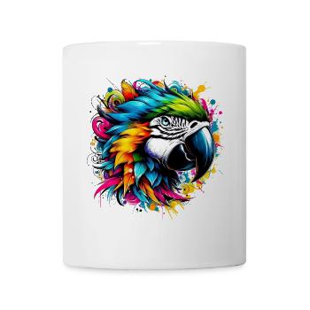 Papagei - Tasse - Weiß - Vorne