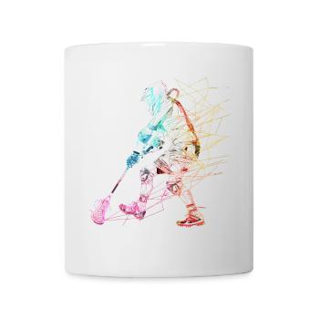 Croquis du joueur de crosse - Mug blanc - blanc - Devant