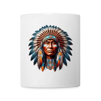 Amerikanisch, Indianer, Amerikaner - Tasse - Weiß - Vorne