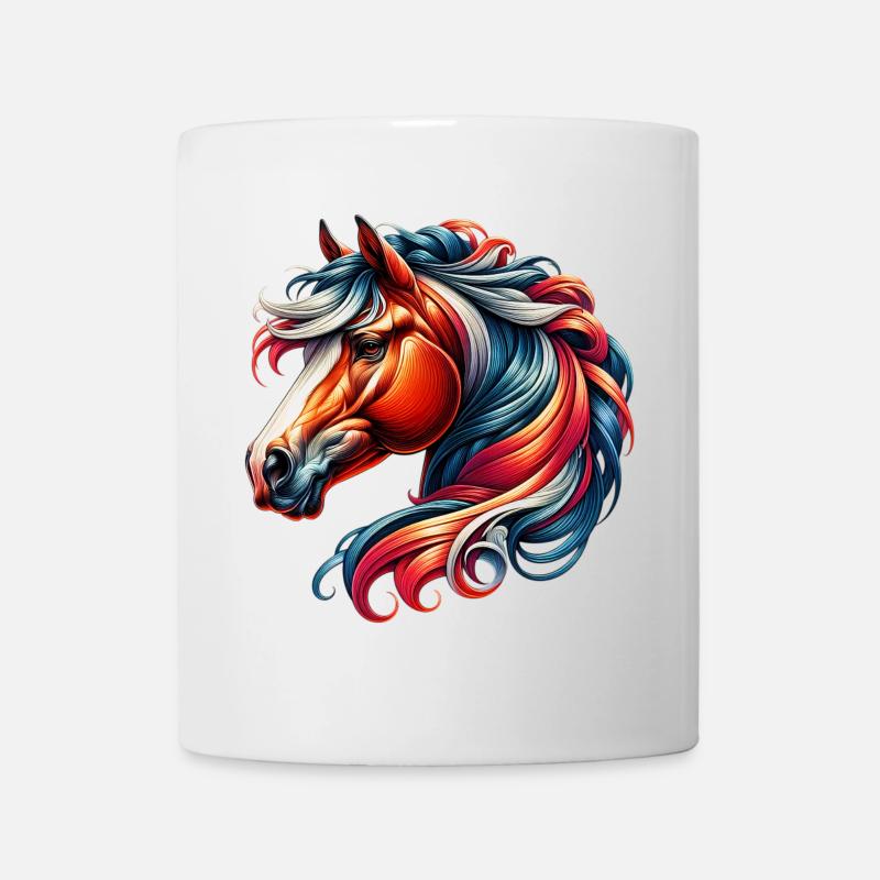 Pferd - Tasse - Weiß