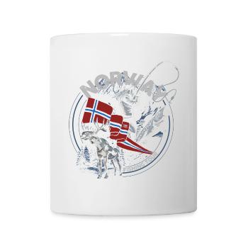 NORWAY FISHING TOUR - Moose - Woman Edition - Tasse - Weiß - Vorne