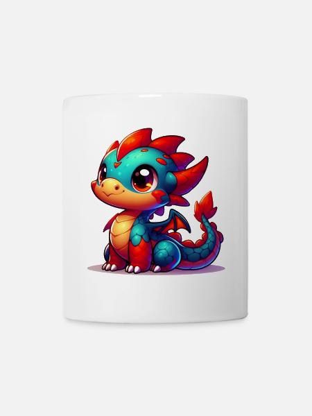 Drache - Tasse - Weiß
