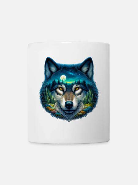 Wolf - Tasse - Weiß