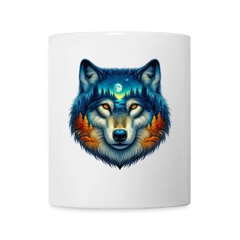Loup - Mug blanc - blanc - Devant
