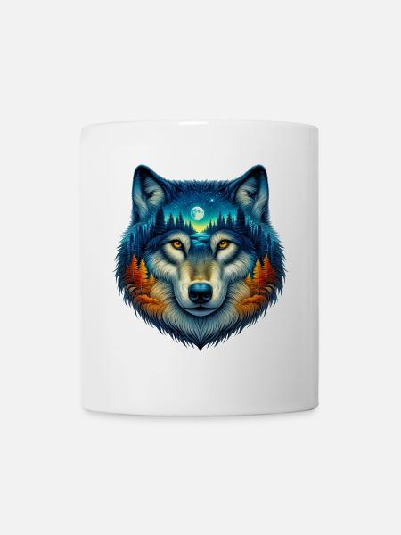 Wolf - Tasse - Weiß