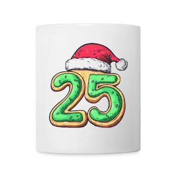 25 Number Christmas Cookie - Mug - white - Front