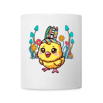 Poulet Poussin Pâques Poulets Enfant Enfants Bébé - Mug blanc - blanc - Devant