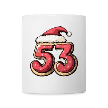 53 Number Christmas Cookie - Mug - white - Front