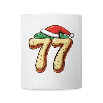77 Number Christmas Cookie - Mug - white - Front