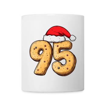 Biscuit de Noël à 95 chiffres - Mug blanc - blanc - Devant