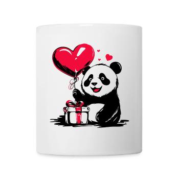 Ballon panda avec coeur - Heartful Creatures - Mug blanc - blanc - Devant