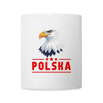 POLEN Adler rote Buchstaben - Tasse - Weiß - Vorne