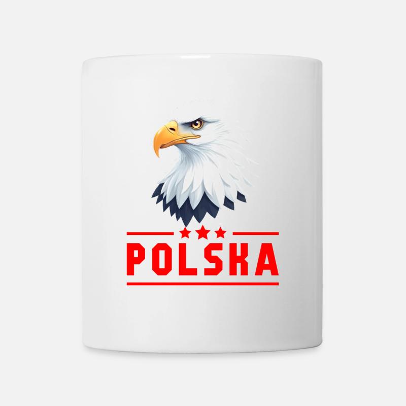 POLAND Eagle red letters - Mug - white