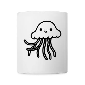 Qualle - Tasse - Weiß - Vorne