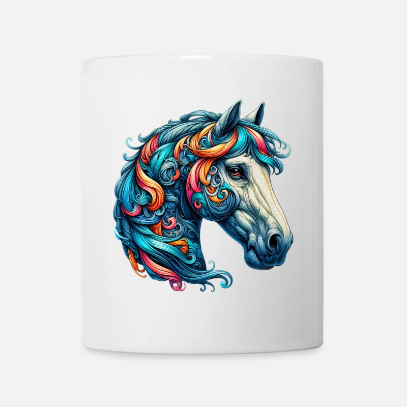 Pferd - Tasse - Weiß