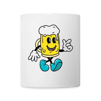 Bière - Mug blanc - blanc - Devant